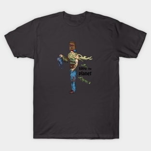 BagMan wants to save the planet T-Shirt